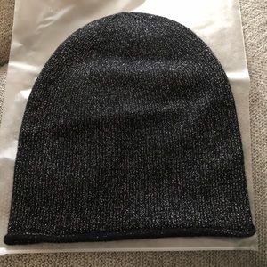 Naked Cashmere Black Shimmer Beanie